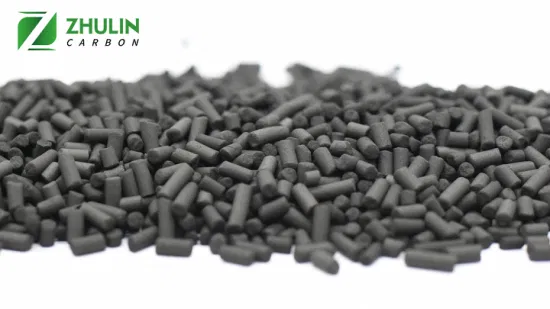 4mmヤシ炭特殊押出ペレットカラム/KOH、Ki、Naoh、銅を含浸させた石炭製粒状活性炭、ASTM規格